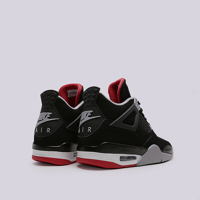 мужские черные кроссовки Jordan 4 Retro 308497-060 - цена, описание, фото 5